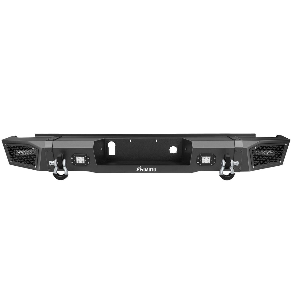 For 2015-2019 Chevrolet Silverado 2500 HD & 3500 HD Rear Bumper with 4 LEDS