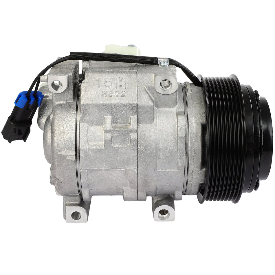 Air Conditioning A/C Compressor 8 Grooves For JOHN DEERE 10SRE18C Type