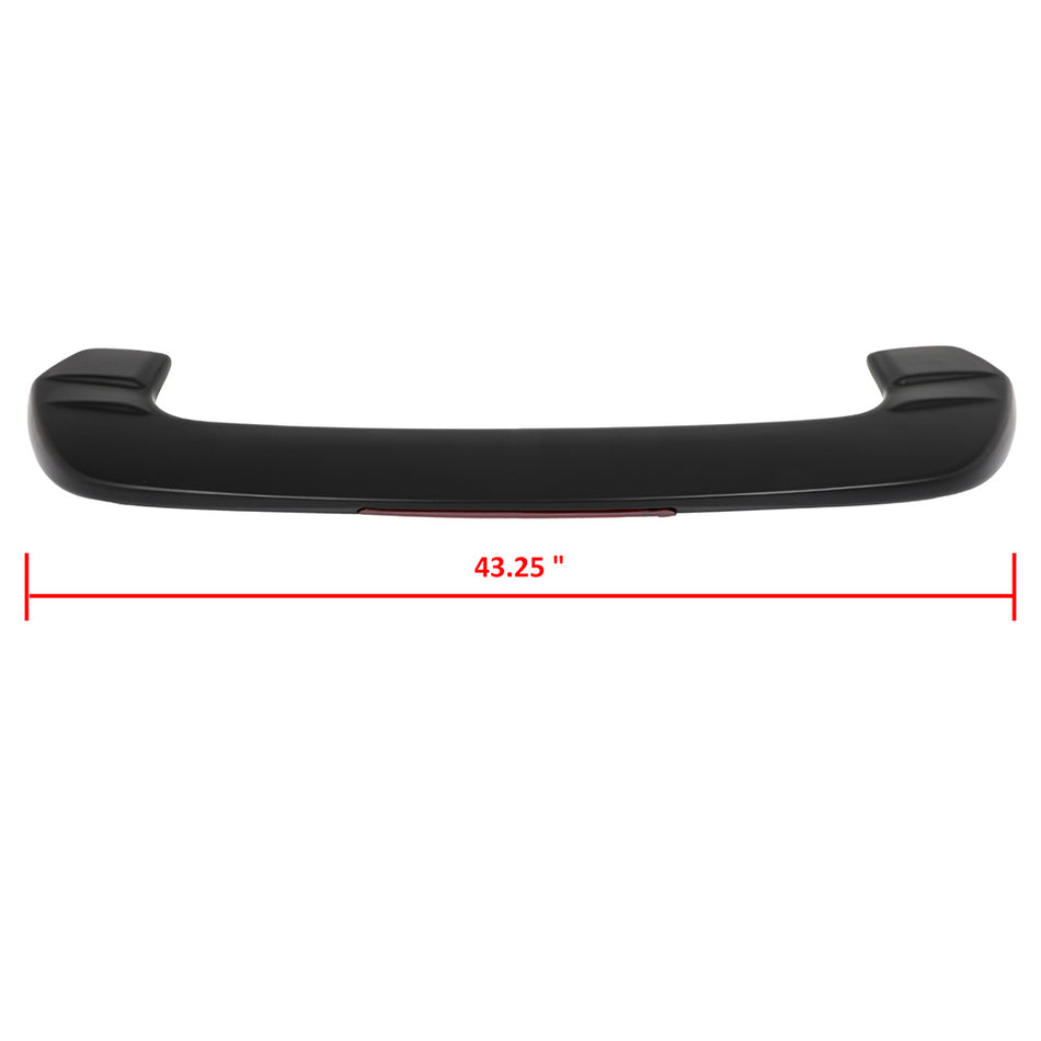 w/LED 3RD Brake Light Fit 2001-2005 Toyota Rav4 Black Roof Spoiler