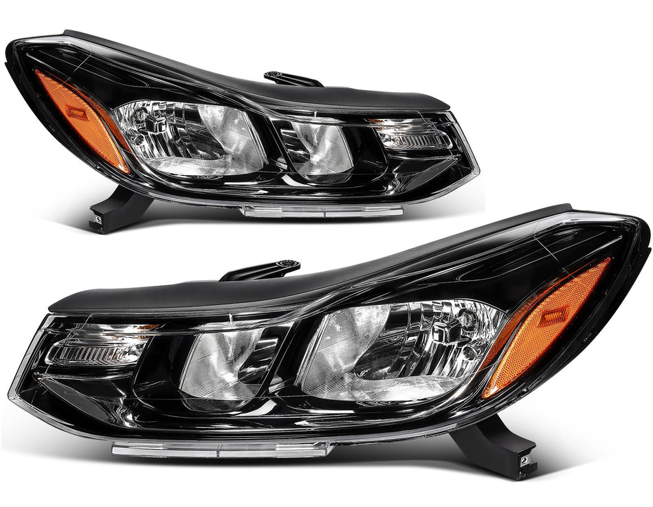 For 2017-2022 Chevrolet Trax Black Housing Headlights Assembly Pair LeftwithRight