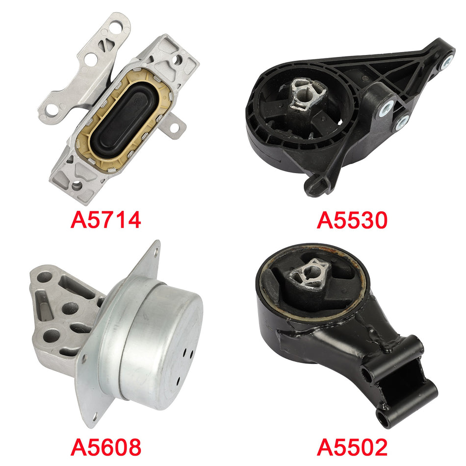 For 2012 2013 2014 2015 2016 SRX V6 3.6L 4pcs Engine Motor Trans Mounts Set