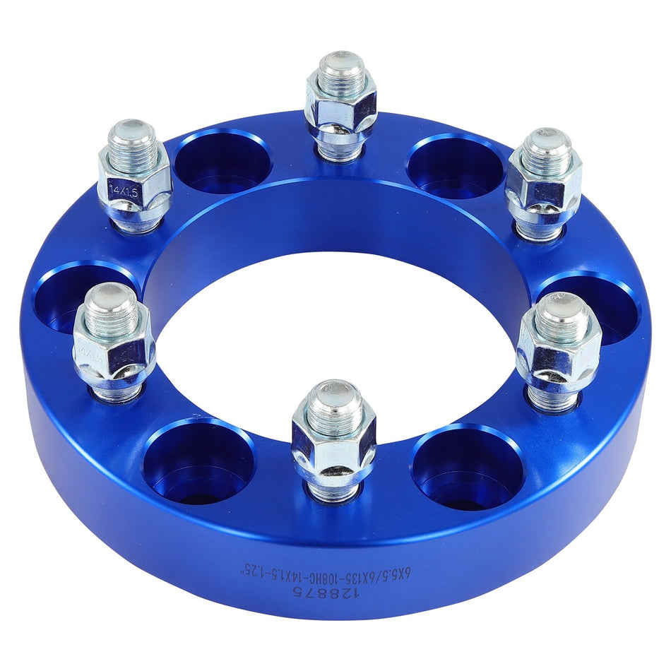 2X 1.25inch 6x5.5 to 6x135 Wheel Adapters 14x1.5 For Chevy Silverado 1500 Tahoe GMC