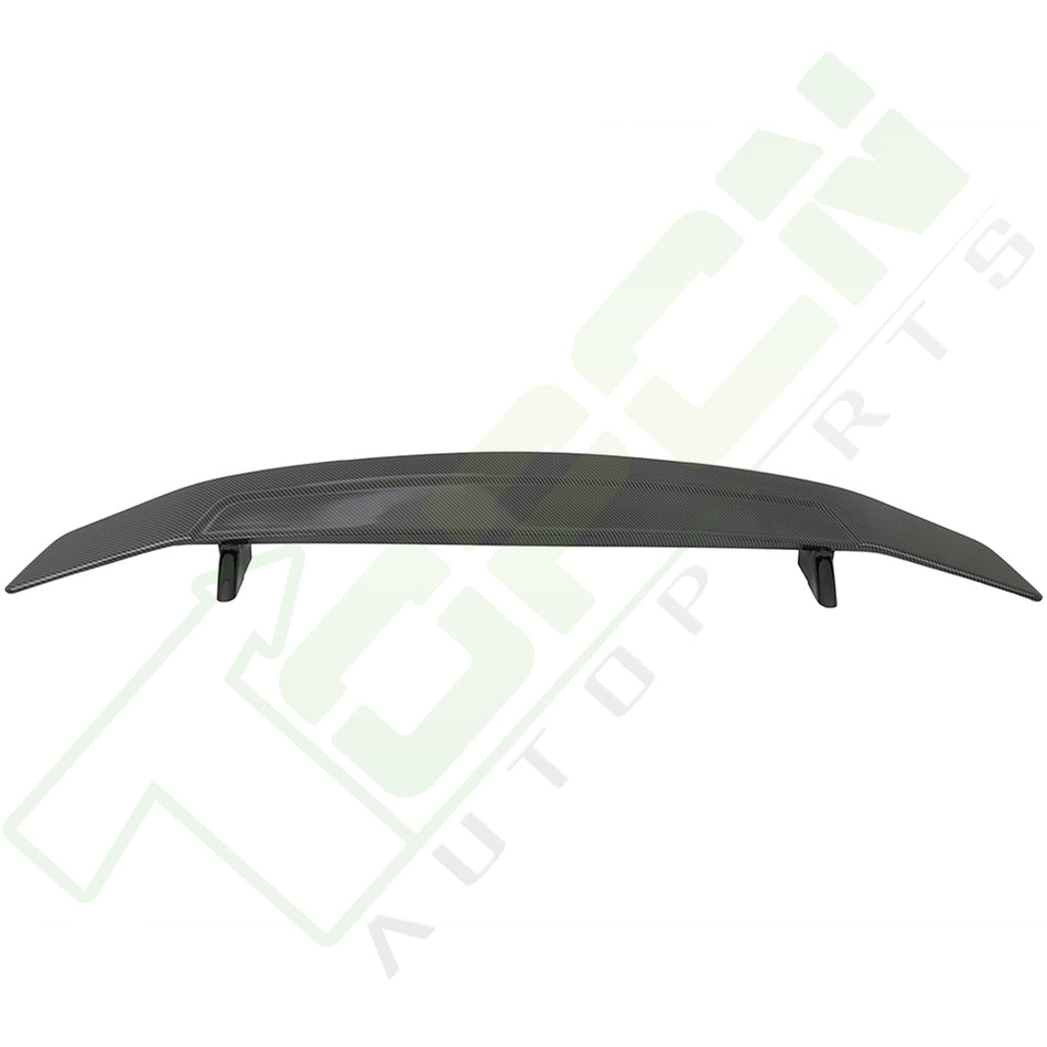 Universal 52 Inch Carbon Look Rear Tail Trunk Spoiler Wing w/ LED Brake Light