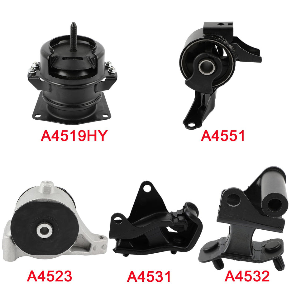 Engine Motor Mount Kit For Honda Pilot 2006 2007 2008 V6 3.5L AWD 5pc