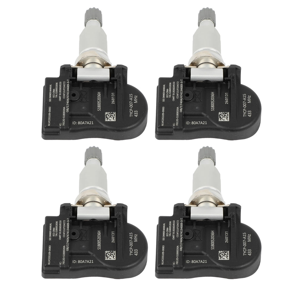433MHZ 4PC TPMS Tire Pressure Sensor For INFINITI Nissan Altima 14-20 407003JA0A