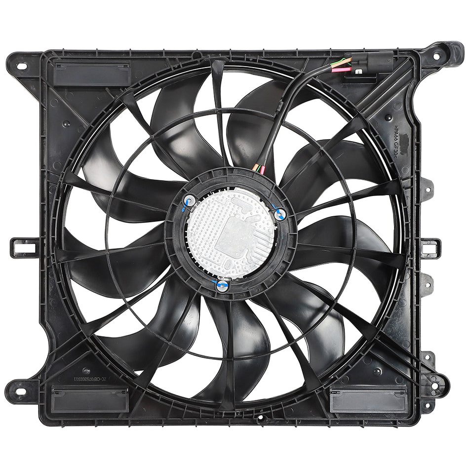 Electric Radiator Fan Assembly Fits 2021 2022 2023 2024 Jeep Grand Cherokee