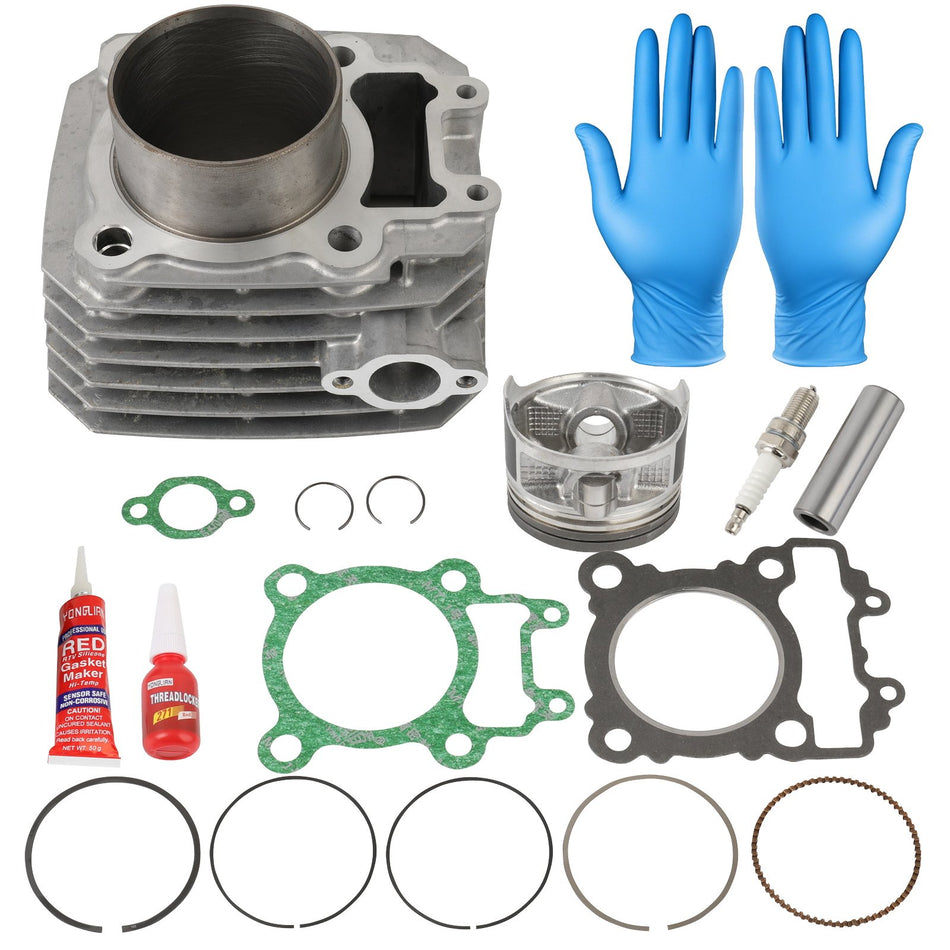 Engine Cylinder Piston & Top End Rebuild Kit For 03-11 Kawasaki Bayou 250 KLF250