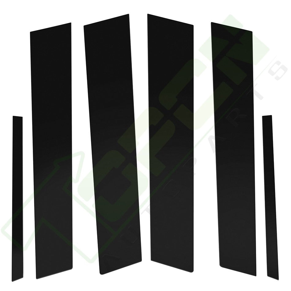 For 2006-11 Honda Civic Pillar Posts 6pcs Set Piano Black Pillar Posts Door Trim