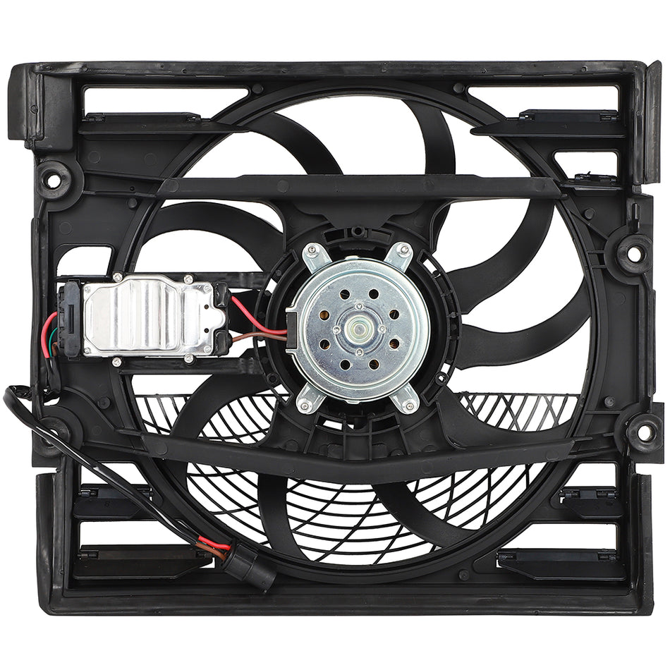 Condenser Cooling Fan Assembly For 1999-2001 BMW 750IL 2000 2001-2003 BMW Z8