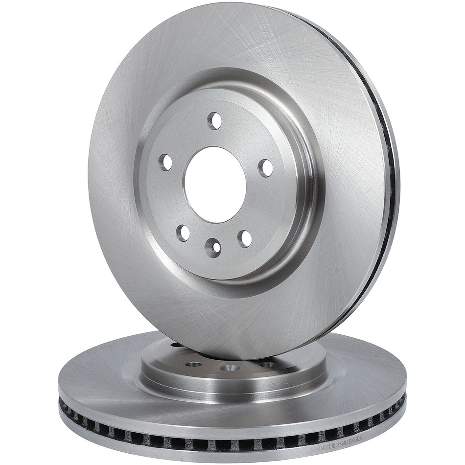 Vented Solid Fits Ford For Taurus For Explorer 2011-2019 Front Brake Rotors 2X