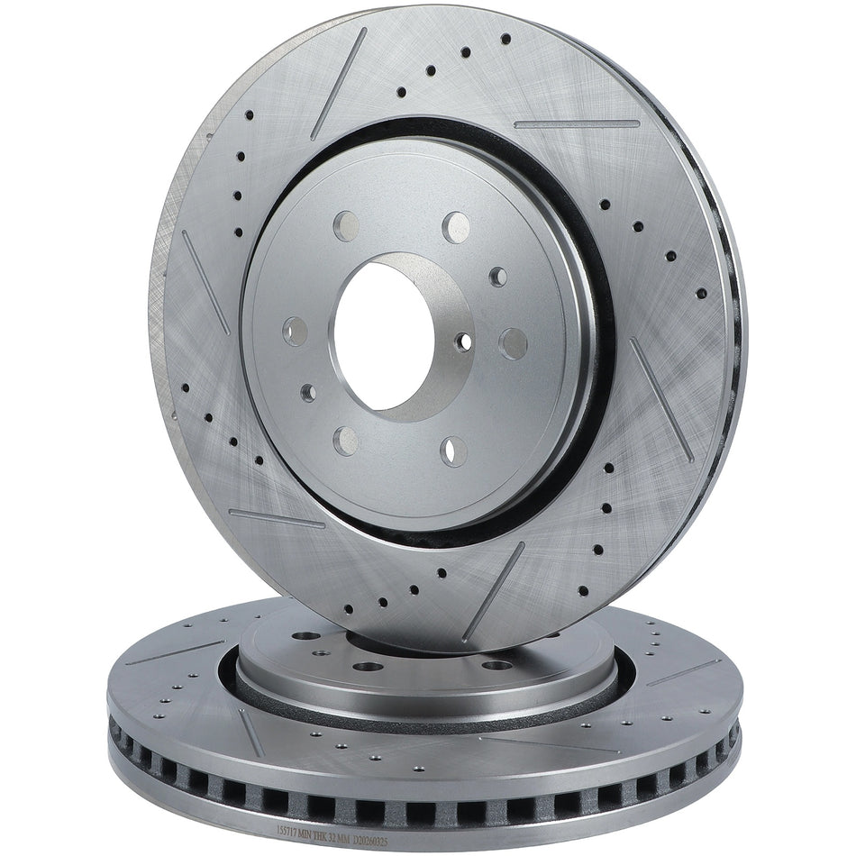 Drilled For Ford F-150 2015-2020 Lobo 2010-2014 6 Lugs 2X Brake Rotors Front
