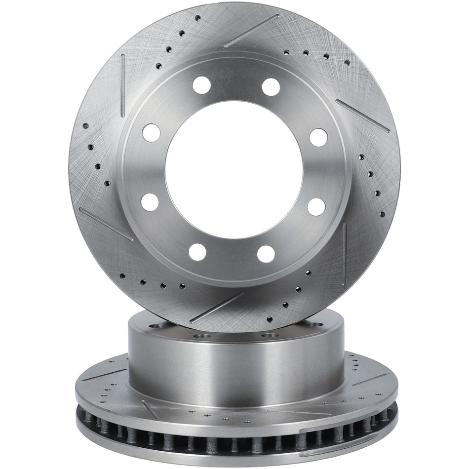 Drill Ventilated Fits Ford F-250 Super Duty 1999-2004 4Wd 2X Brake Rotors Front