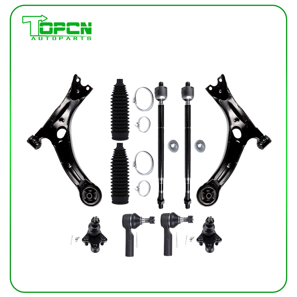 10x Front Lower Control Arm Tie Rod End For 2003-2008 Pontiac Vibe Toyota Matrix