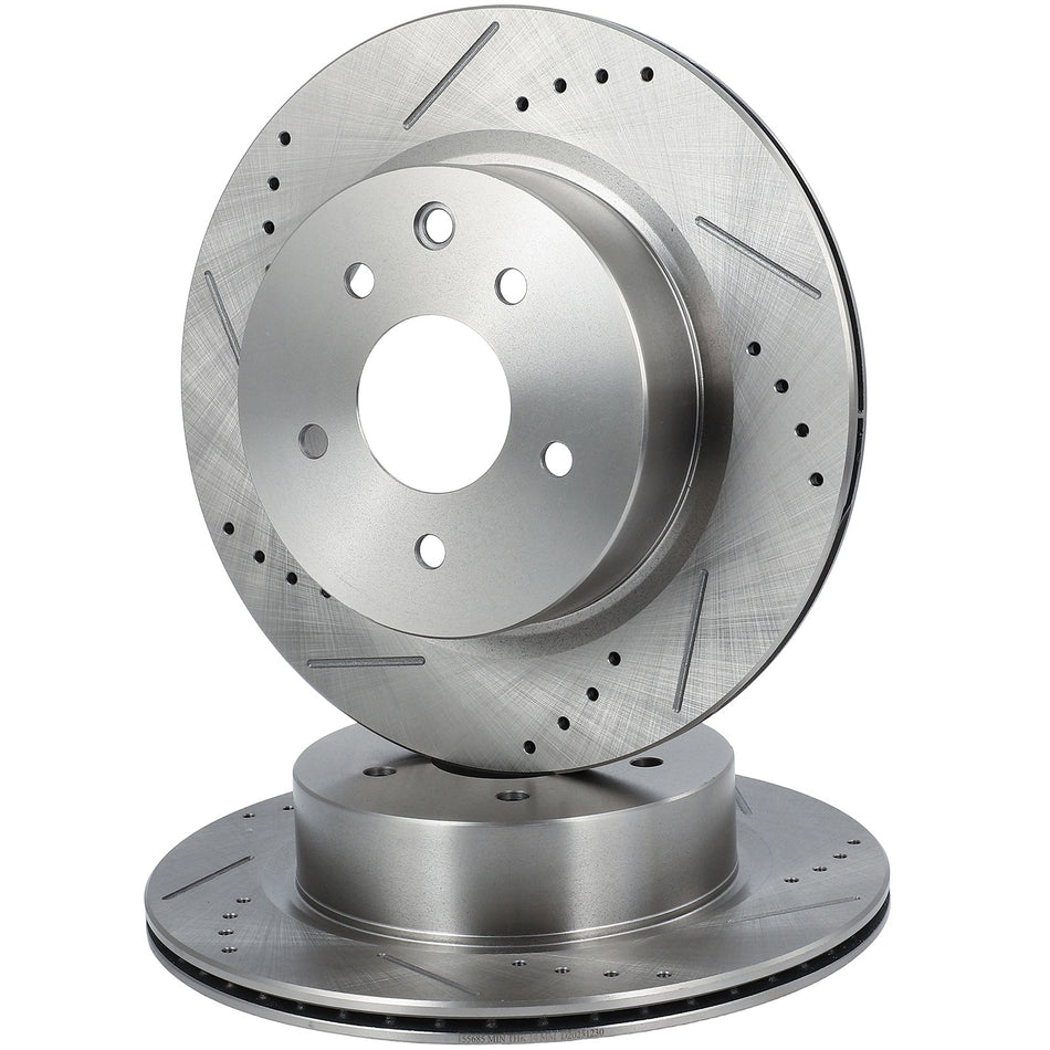 Drill & Solt Fits Infiniti G37 2011-2013 Rwd Ex35 2008-2012 Rear Brake Rotors 2X