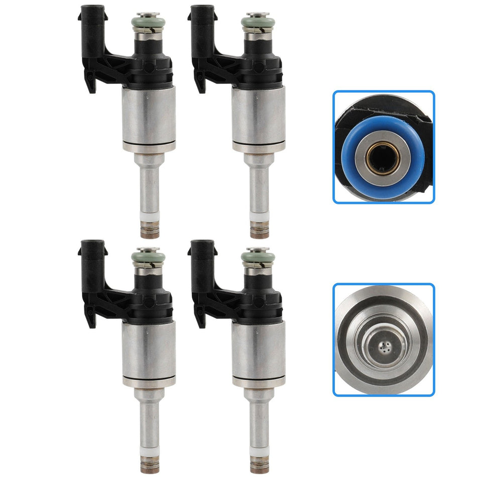 4pcs Fuel Injectors Fit Volkswagen Jetta Audi A1 1.4L Seat Ibiza Toledo 1.2L