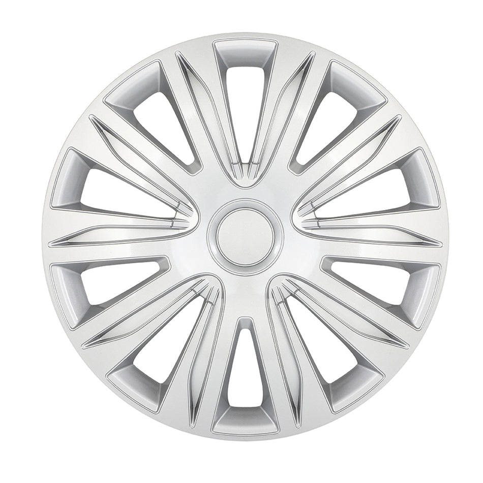 4 Pcs 17inch R17 Universal Wheel Cover Hub Caps Snap On Easy Install PP Material