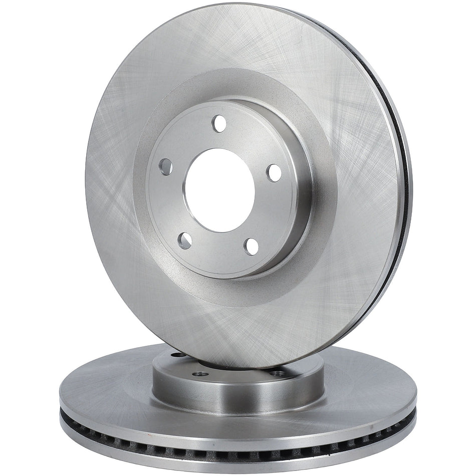 Vented Solid Fits Ford Edge For Lincoln Mkx Front 2010 - 2014 Brake Rotors 2X
