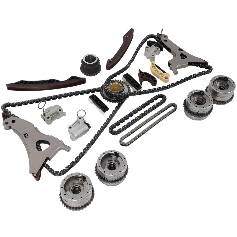 4xCamshaft Adjuster Timing Chain Kit for Mercedes ML350 C300 E350 3.0L 3.5L M276
