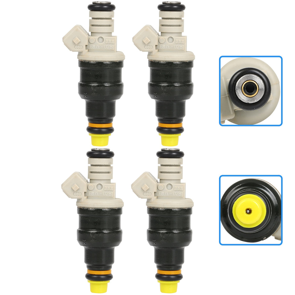 4x Fuel Injectors For Ford F-150 F-250 F-350 E-150 E-250 Econoline 4.9L FJ712T