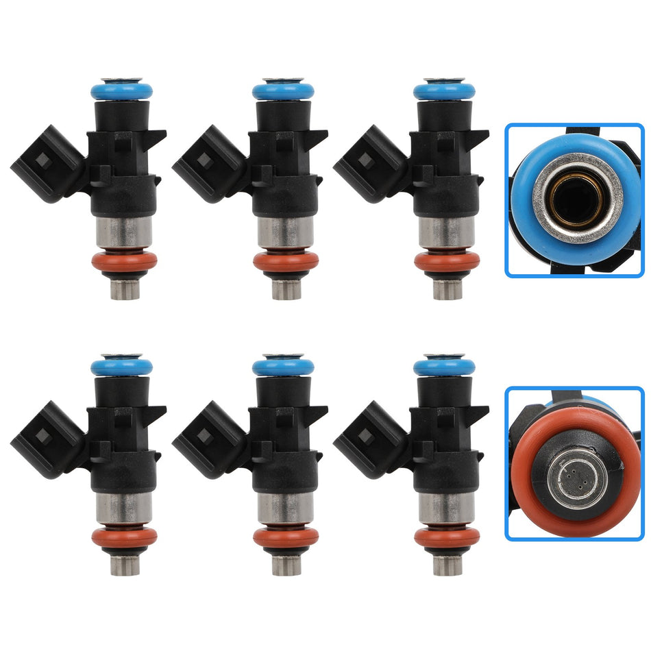 6pcs Fuel Injectors Fit Jeep Cherokee KL 2014-2017 V6 3.2L GAS