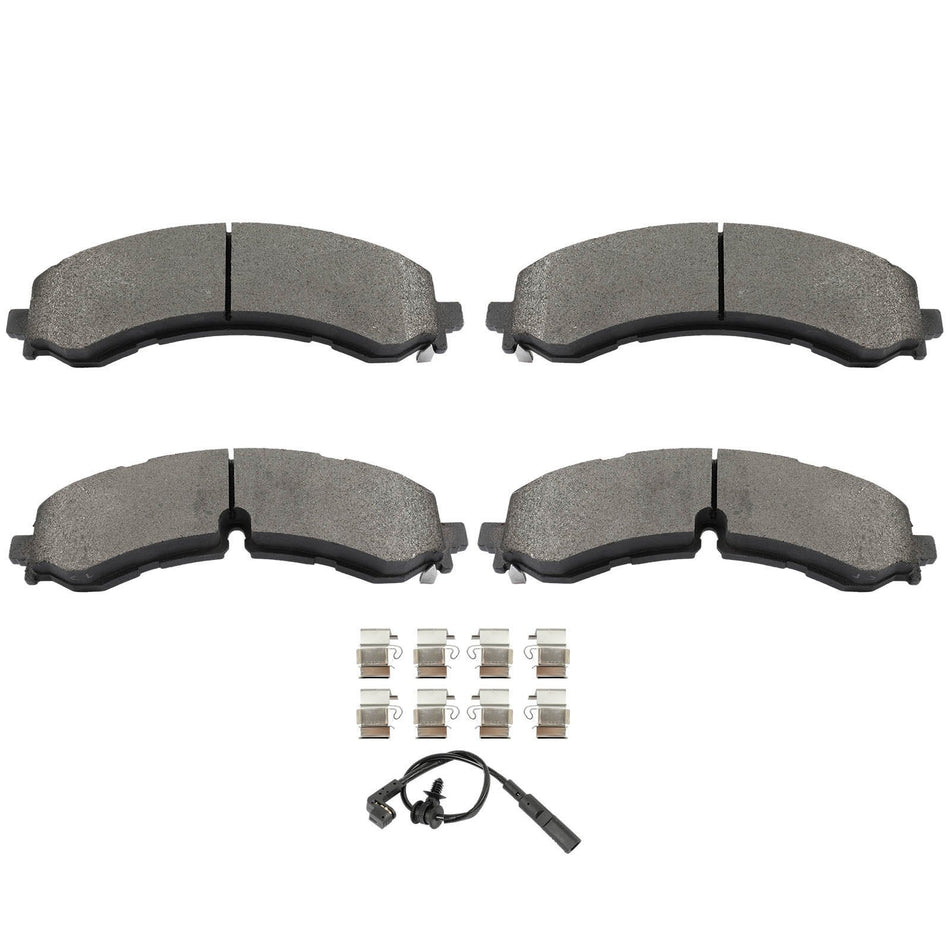 For 20-24 Chevy GMC Sierra Silverado 2500 3500 Front Semi-Metallic Brake Pads