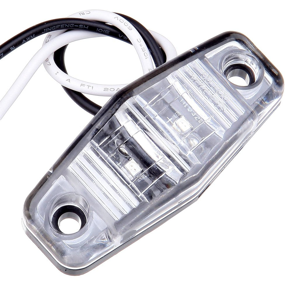 1PC 12V LED Clear Lens Mount Fender Side Marker Lights for Freightliner Red