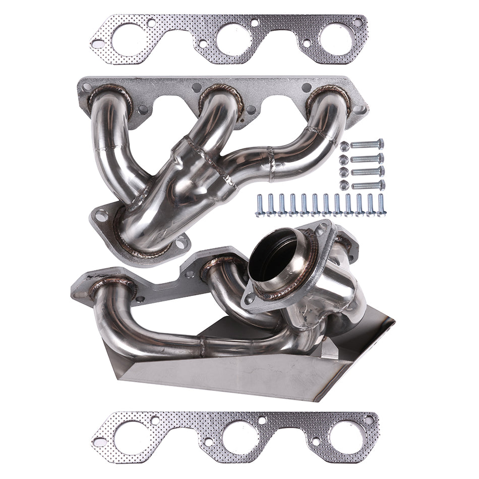 2007-2011 Jeep Wrangler 3.8L V6 Stainless Steel Exhaust Manifold replacement with Gasket Set