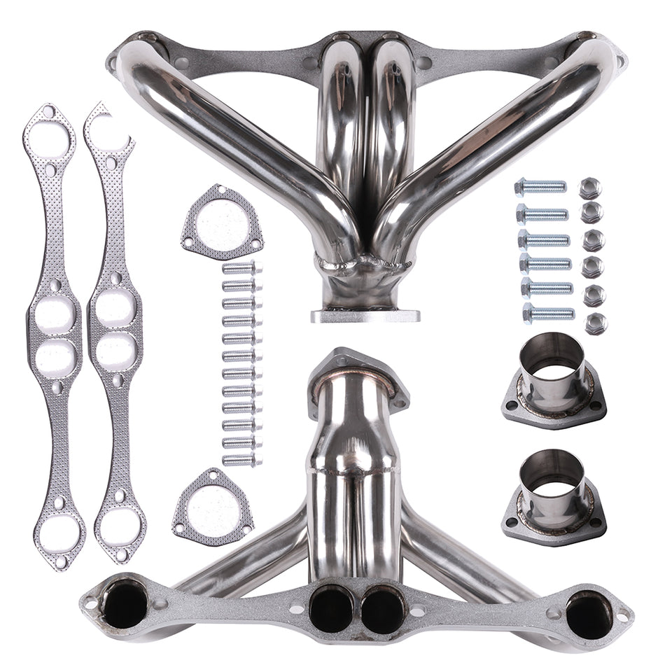 1968-1969 Chevy Small Block V8 Exhaust Manifold Racing Header Replacement 4-1 Design