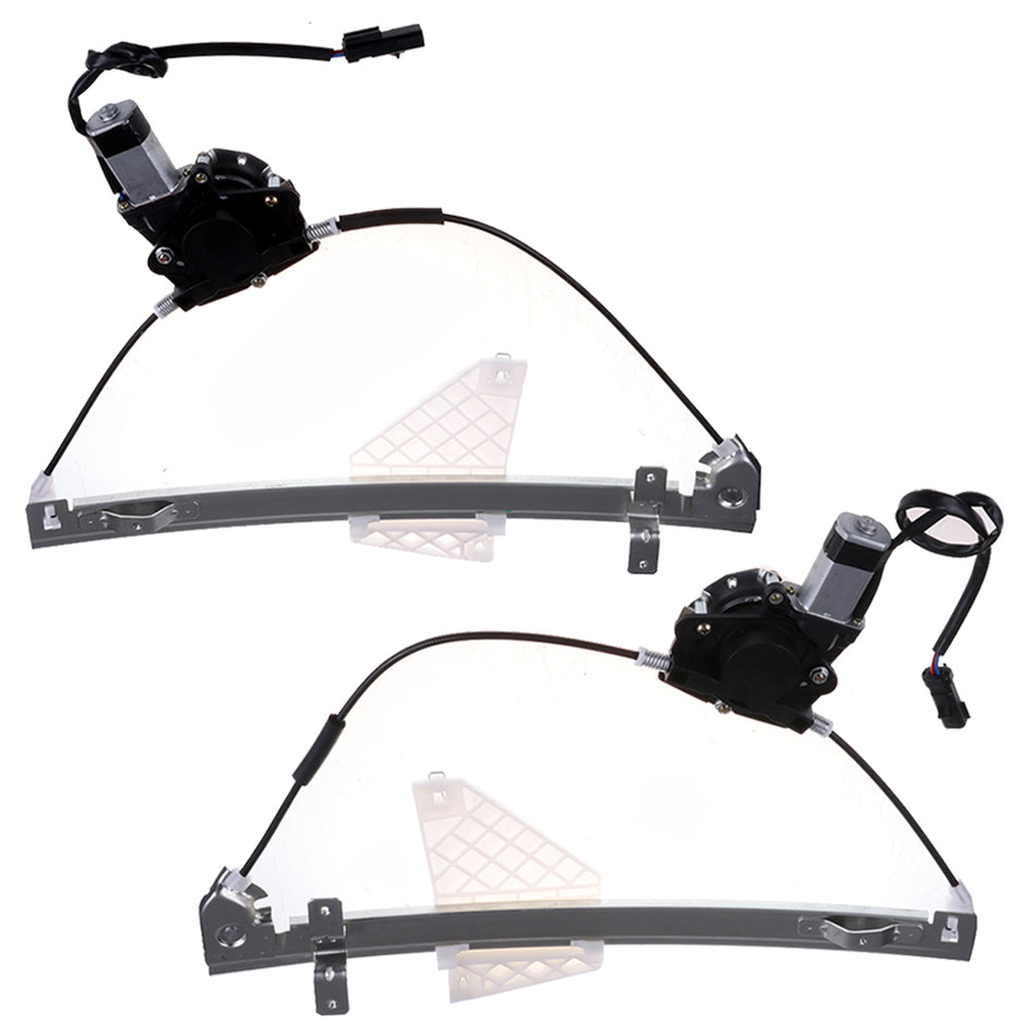 2001-2004 Jeep Grand Cherokee Pair Of Power Window Regulators Rear
