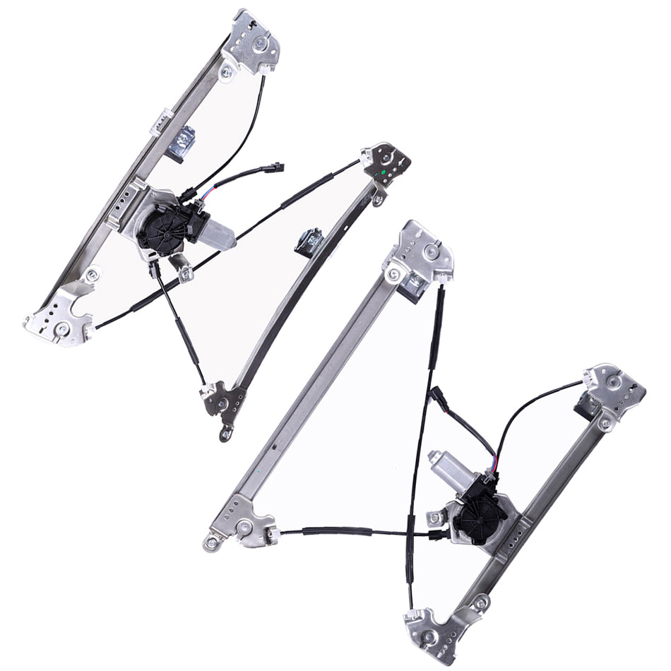 Power Window Regulator 04-08 Ford F150 06-08 Lincoln Mark LT Front Pair