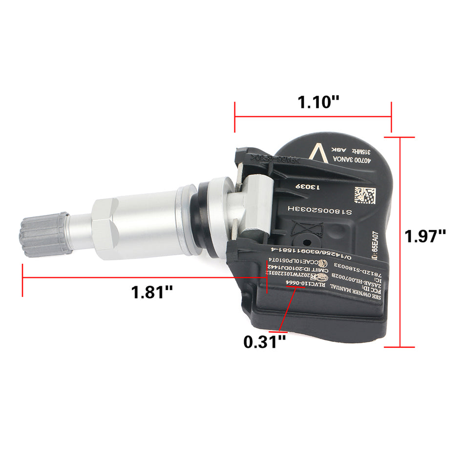 1pcs For Nissan TIRE PRESSURE SENSOR TPMS 40700-3AN0B 315MHz 180 day Warranty