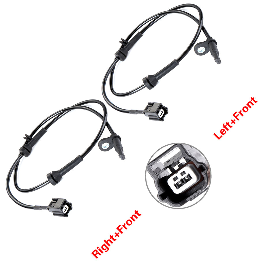 2 Front ABS Wheel Speed Sensor Pair Set For Nissan Titan SV 4-Door 3.5L Titan