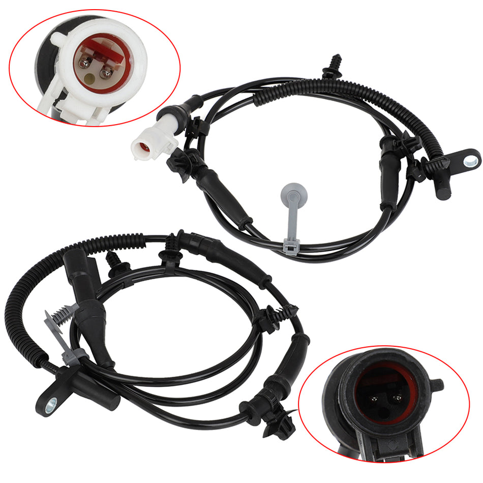 Set 2 Front LH or RHABS Wheel Speed Sensor For Ford Edge 2007 2008 2009-2012