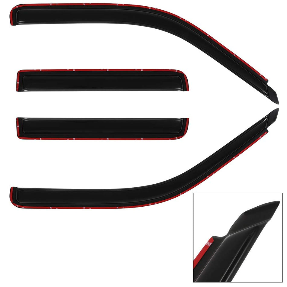 Window Visor Vent Rain Shades Guards Deflectors For 1991-2005 Ford Explorer