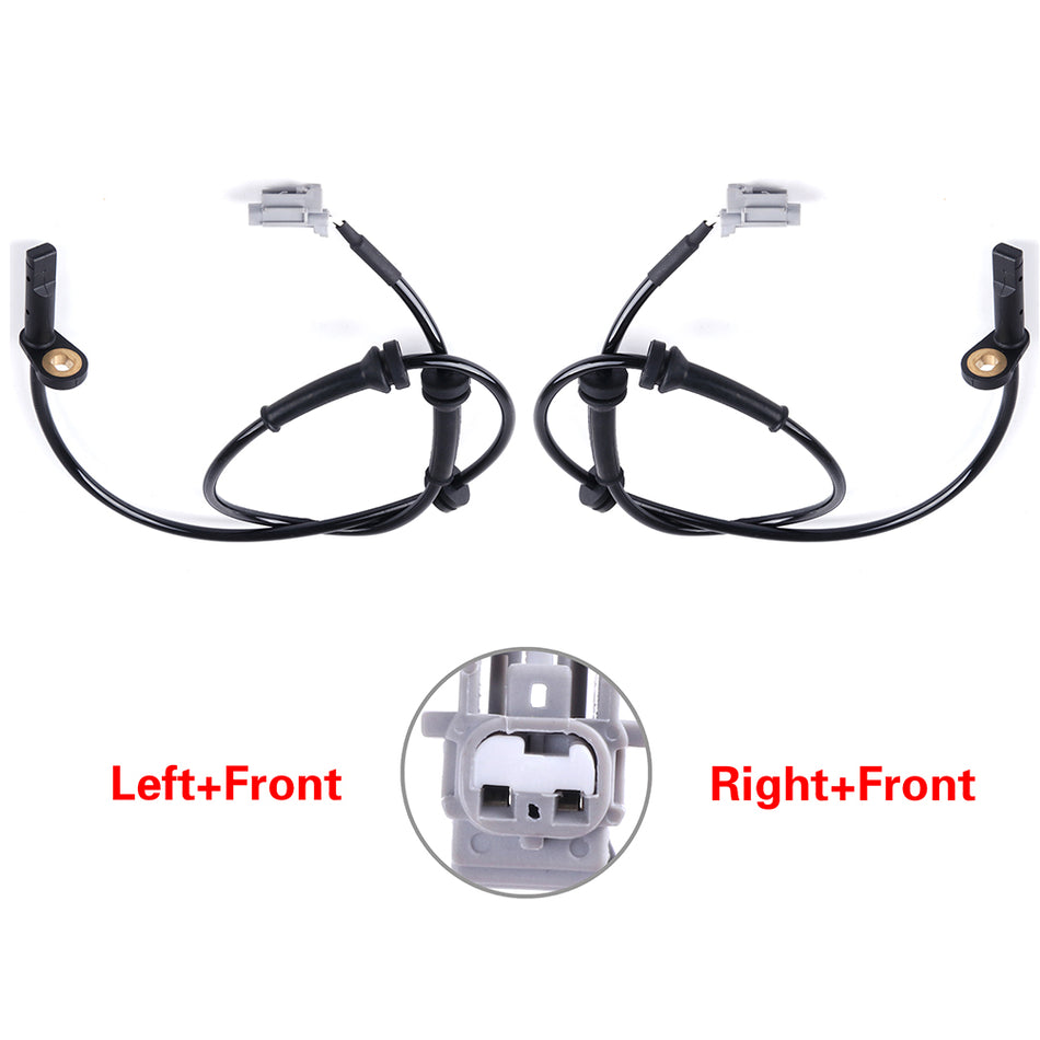 2 Front ABS Wheel Speed Sensor Assembly For Nissan Rogue 2008-2013 SL ALS1658