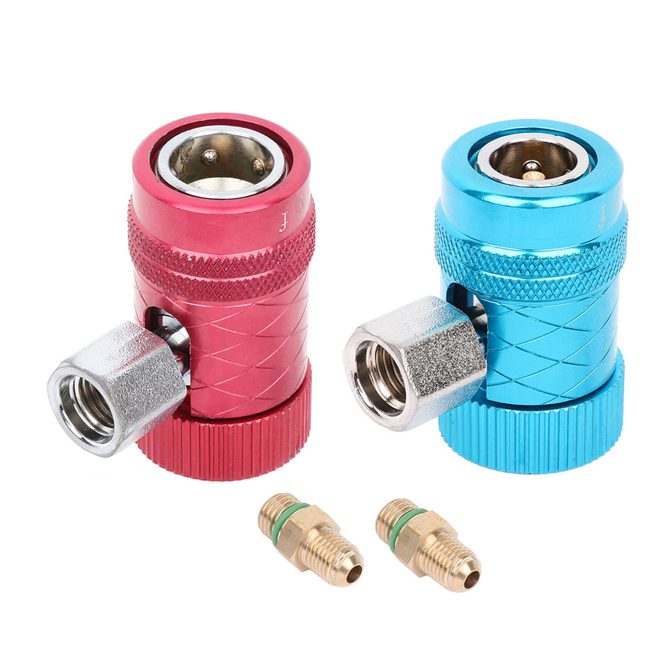 2Pcs Refrigerant Connector Air Conditioner Replacement Adapter For R1234yf