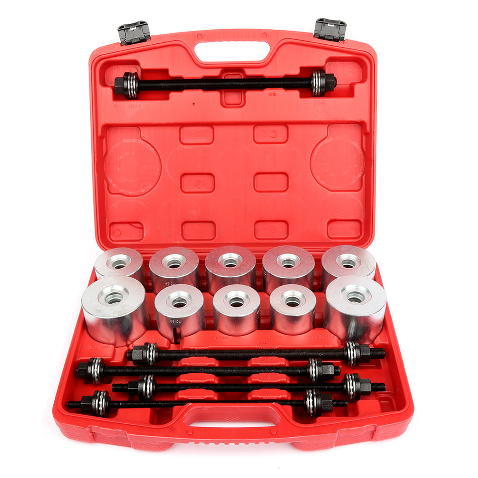 27pc Universal Press and Pull Sleeve Kit Bush Bearing Removal Insertion Tool Set