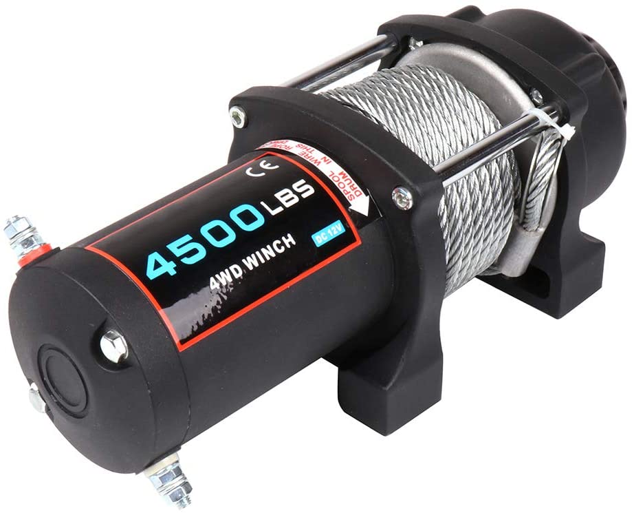 For 1960-2018 Toyota OFA 4500LBS Electric Winch Towing Steel Wire Rope 12V