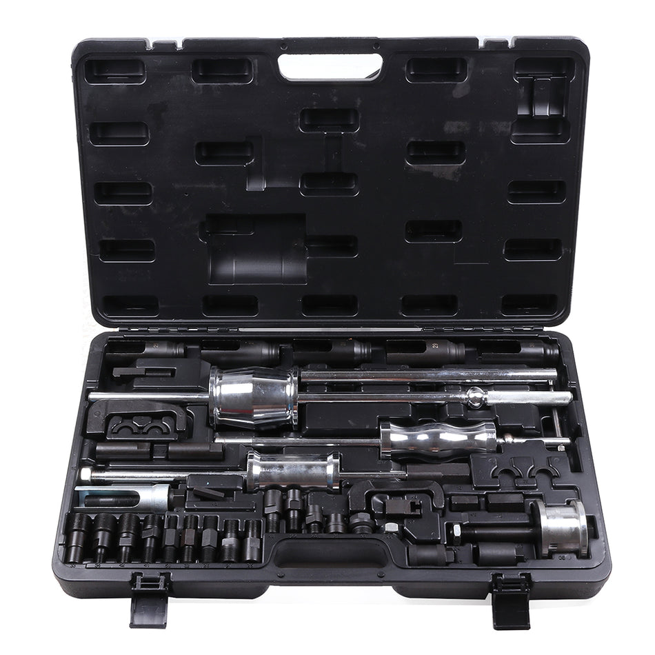 40Pc Diesel Common Rail Injector Puller Set Remover Master Injection Tool Kit