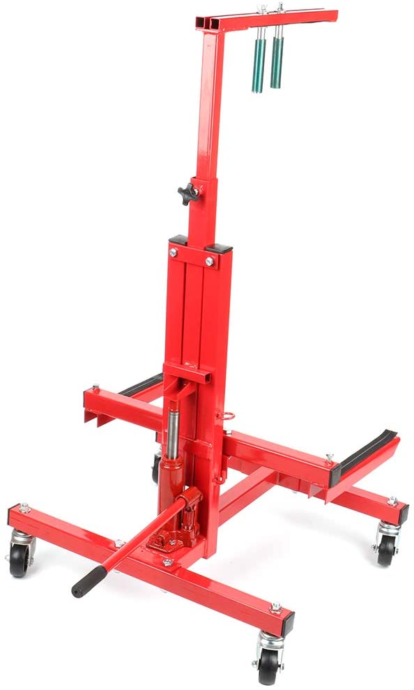 Red New Mechanical Hydraulic Press Car Door Jack & Bumper Handler Stand