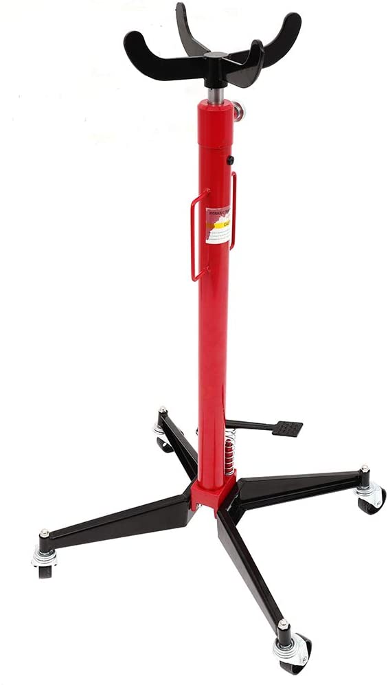 Transmission Jack 1100 Lbs Hydraulic High Lift Foot Pump Spring Loaded 43 inch-75 inch