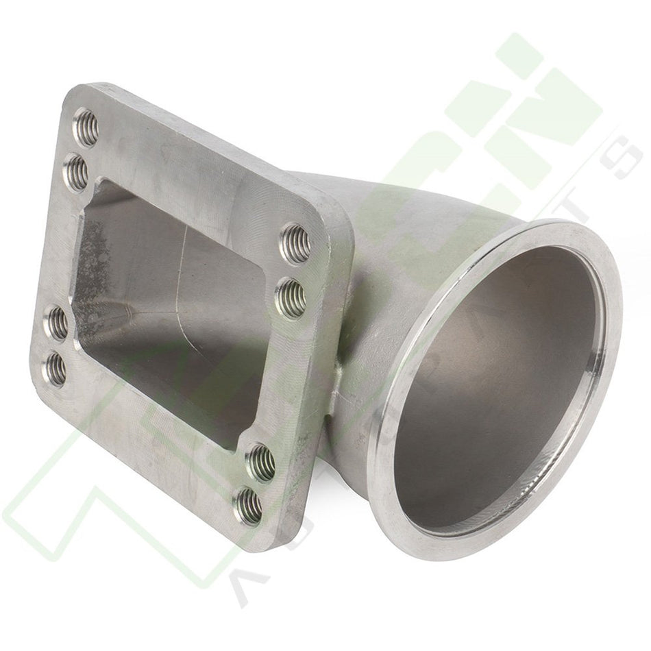 3.5inch Inch Vband 90 Degree Cast Turbo Elbow Adapter Flange For T3 T4 Turbocharger