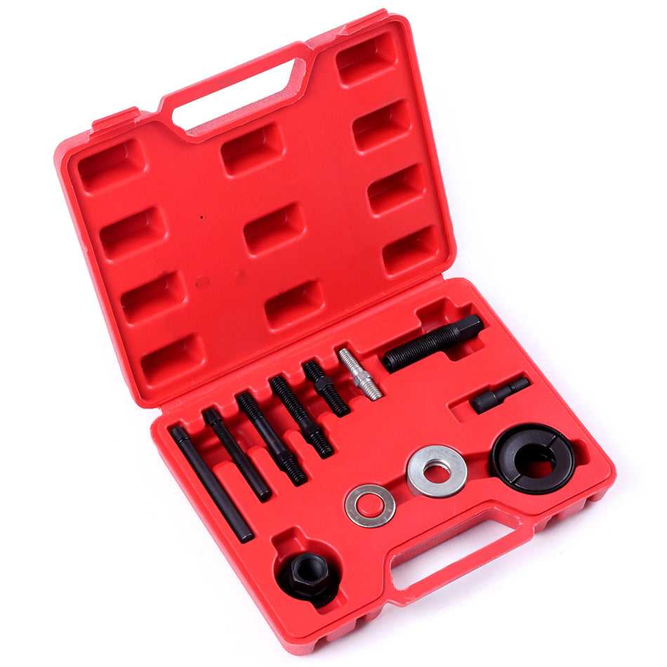 13PCS Pulley Puller and Installer Power Steering Pump Remover Alternator AC Kit