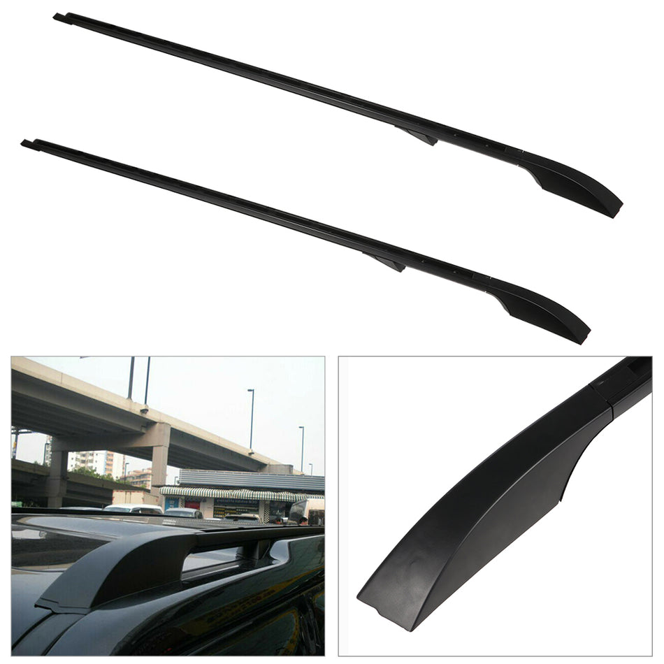 For 2005-2009 Land Rover LR3 LR4 2010-2016 Long Version Rail Roof Racks Aluminum 2Pcs