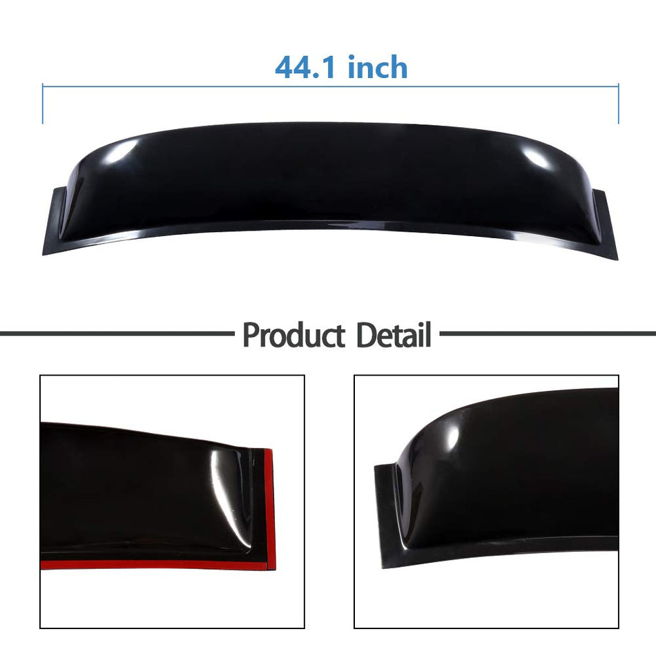 2006-2011 Honda Civic Sedan Rear Window Visor Roof Spoiler Deflector Black