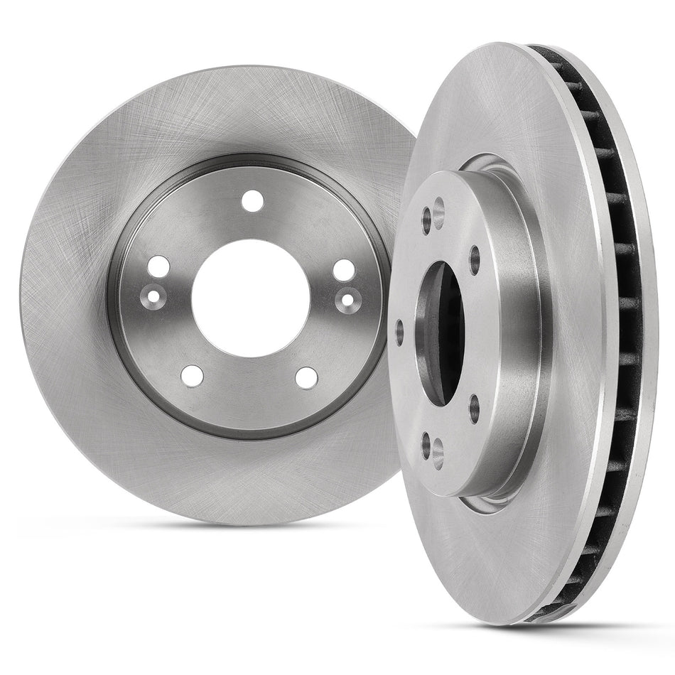 Front Solid Brake Rotors For 2007-2008 Hyundai For Elantra 09-10 Sedan Models