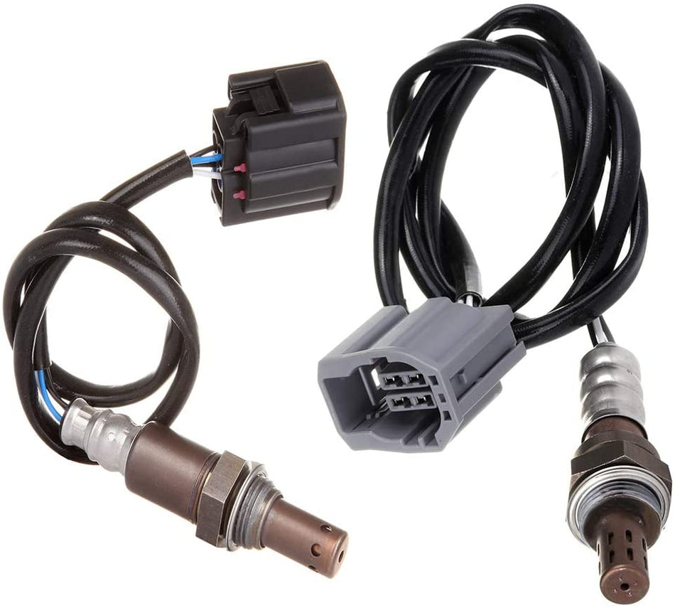 2pcs O2 02 Oxygen Sensor For 06-2009 Mazda 3 2.0L 2.3L Front+Rear Air Fuel Ratio