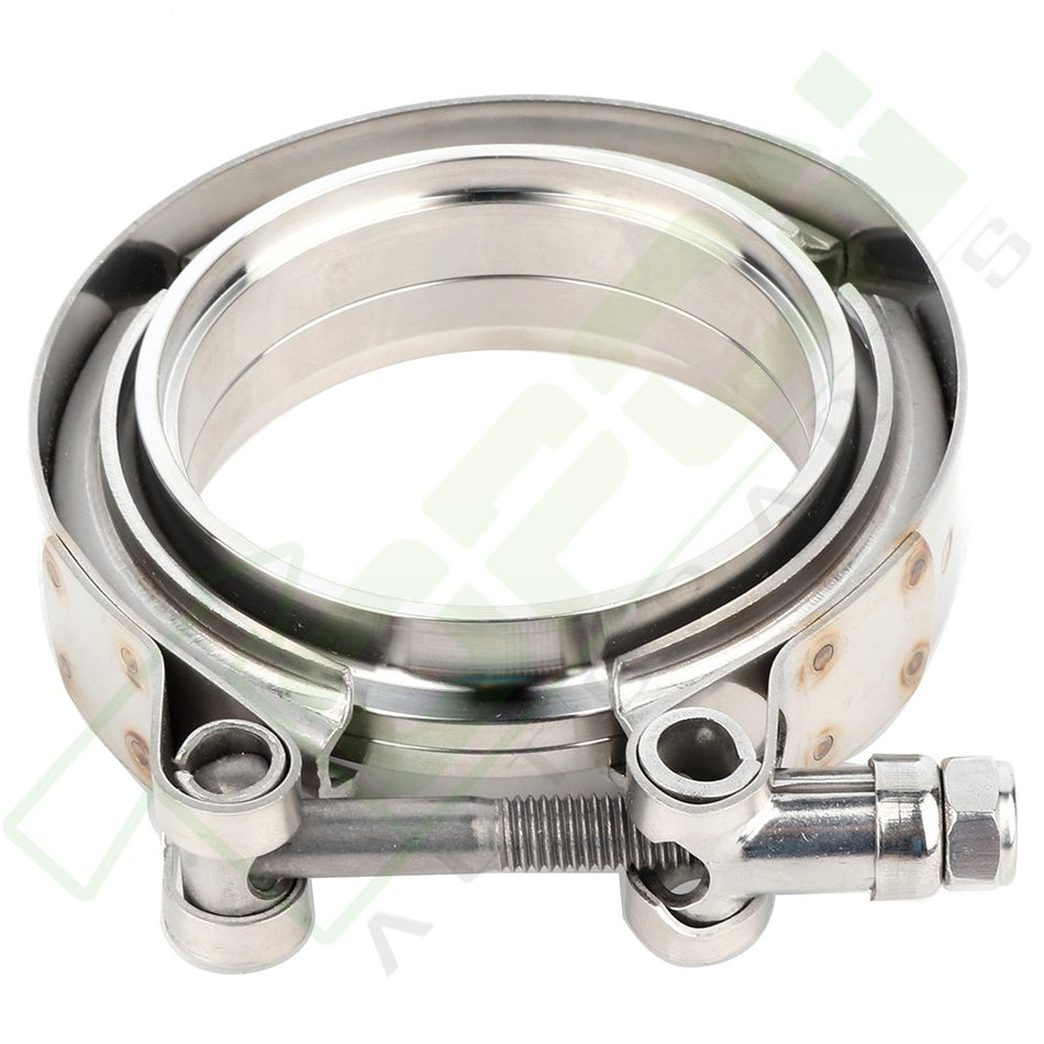 2.75inch Inch V-Band Clamp w/Male/Female Kit Exhaust Downpipe Turbo Iron