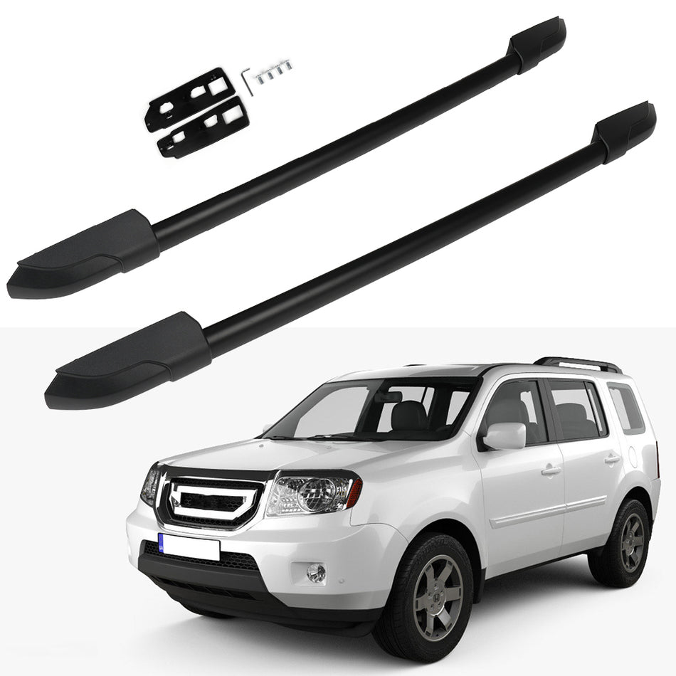 Top Roof Rack Side Rails Roof Rails For 09-15 Honda Pilot Luggage Cargo 2pcs