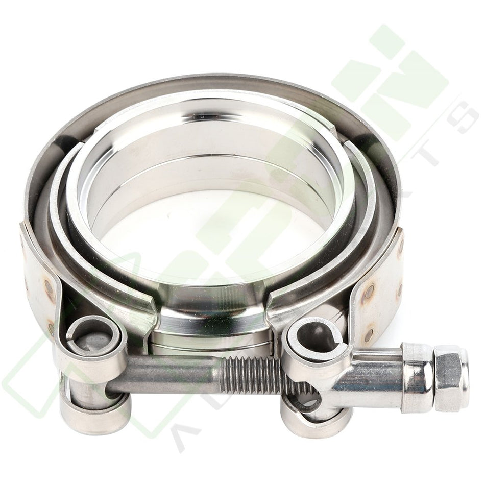 2.25inch Inch V-Band Clamp w/Male/Female Kit Exhaust Downpipe Turbo Iron